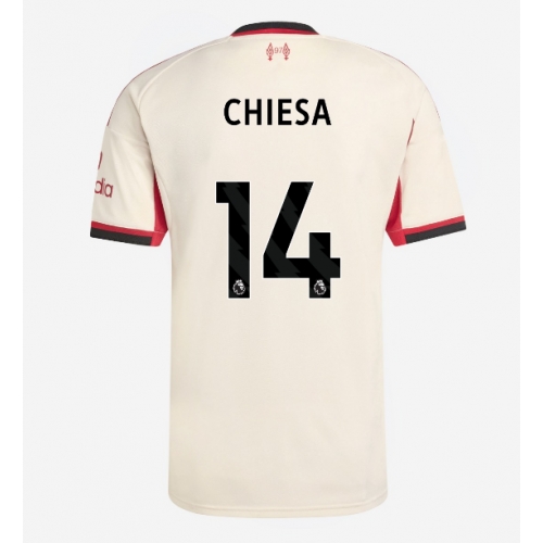 Billige Fotballdrakt Liverpool Federico Chiesa #14 Replika Bortedrakt 2025-26 Kortermet Billige Fotballdrakt Liverpool Federico Chiesa #14 Replika Bortedrakt 2025-26 Kortermet